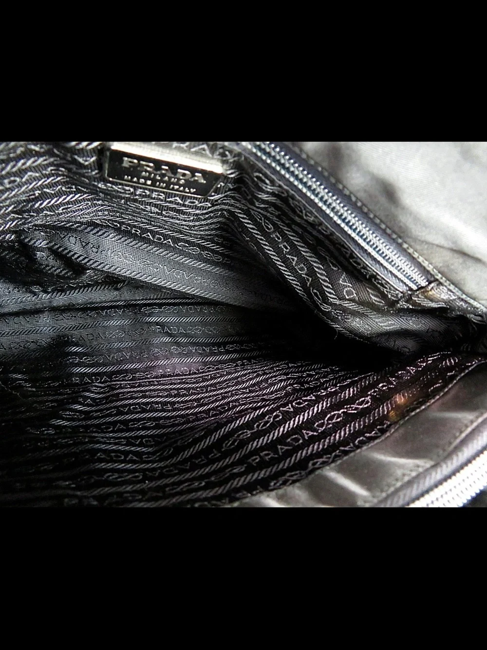 Prada Black Nylon Tote Bag